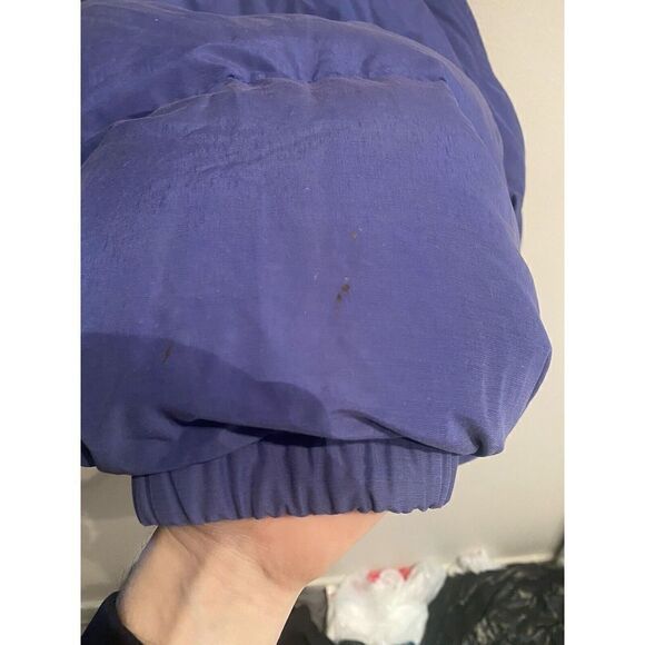 Eddie Bauer Womens Medium Goose Down Puffer Jacket Purple Vintage Short Cropped - Picture 8 of 10